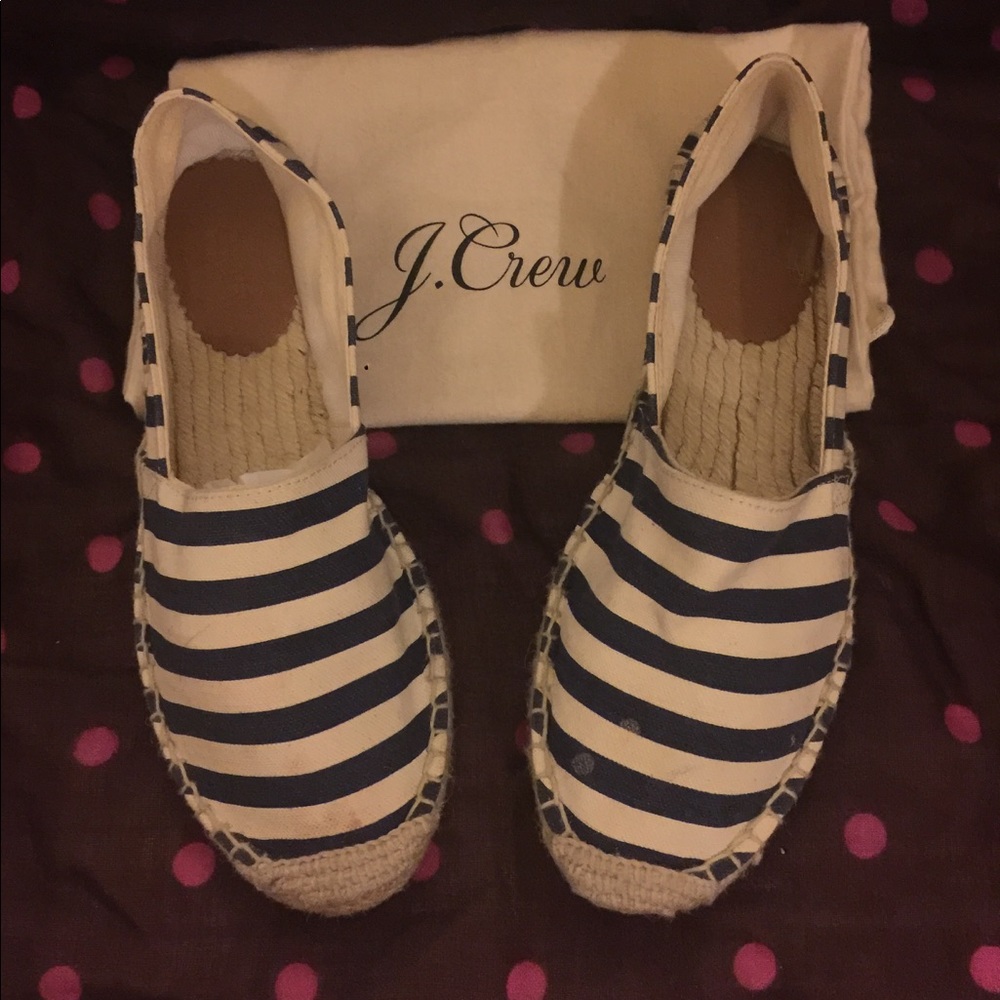 Navy stripes espadrilles